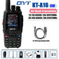 QYT KT-A16 Walkie Talkie 6W Air Band Transmitter VHF Transceiver 2000mAh NOAA Superheterodyne Circuit Aviation Portable Radios