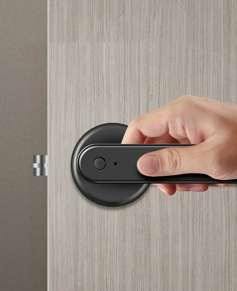 NAIERDI Smart Door Lock 5-1 Keyless Bluetooth Fingerprint Door Lock with Card Tuya APP Security Digital Door Lock with Handle