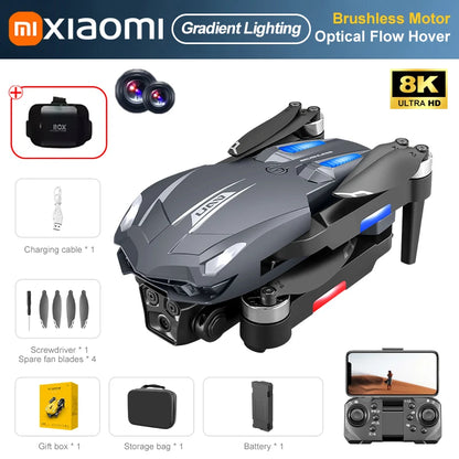 Xiaomi D11 Drone 8K Aerial HD Gradient Flowing Light Dual-Camera Omnidirectional Obstacle Avoidance Brushless Motor GPS UAV