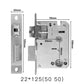 Smart fingerprint lock body special mortise smart lock 5050 125mm-240mm 2585-7085mm 5572 6072 300*6085 lock body