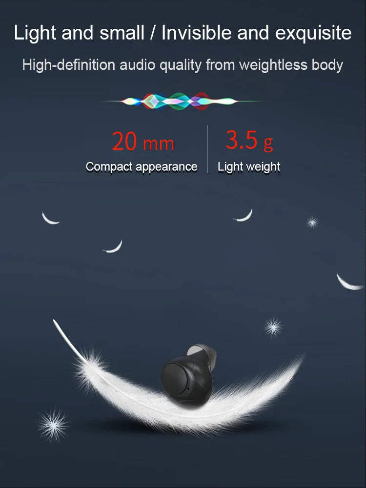 Magnetic Noise Cancellation Audiphone Invisible Wireless Loudspeaker Sound Amplifier Touch Control Earbuds For Hard of Listening