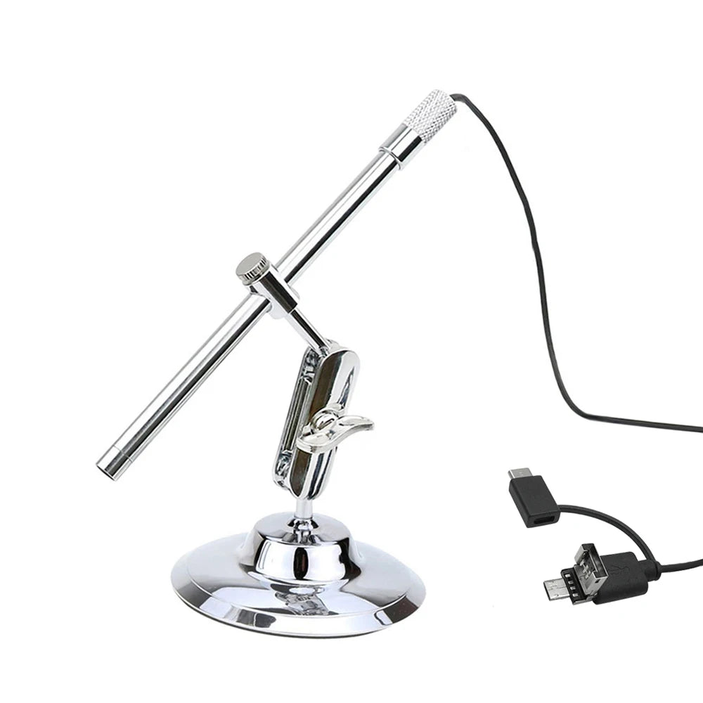 Portable Digital USB Microscope Inspection Magnifier IP67 Waterproof Camera Built-in 8 LED Lights with Advanced CMOS Sensor
