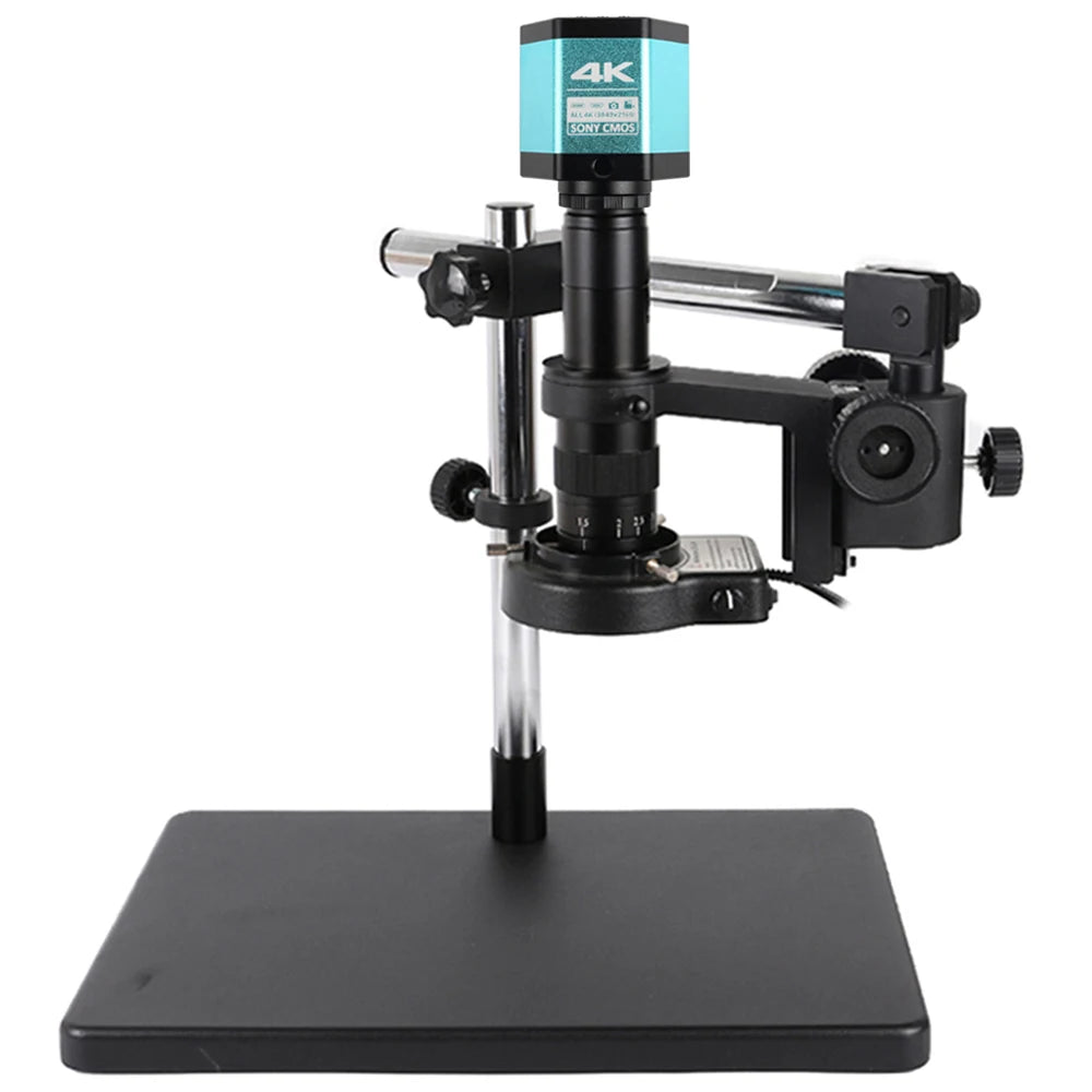 4K Microscope 48MP Digital Microscope For Electronics USB Industrial Cameras HDMI 1-180X Zoom C-Mount Lens Phone Pcb Soldering