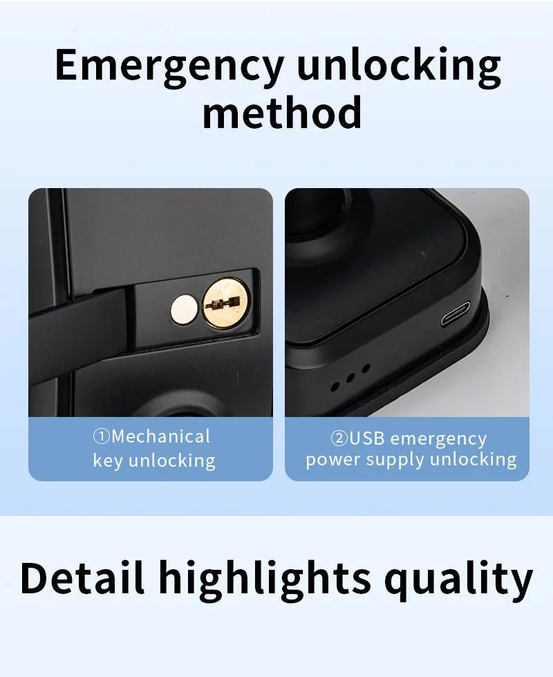 Tuya TTlock Smart Door Lock Fingerprint Door Lock Password Fingerprint IC Card Key APP Remote Unlock Eletronico Digital 도어락
