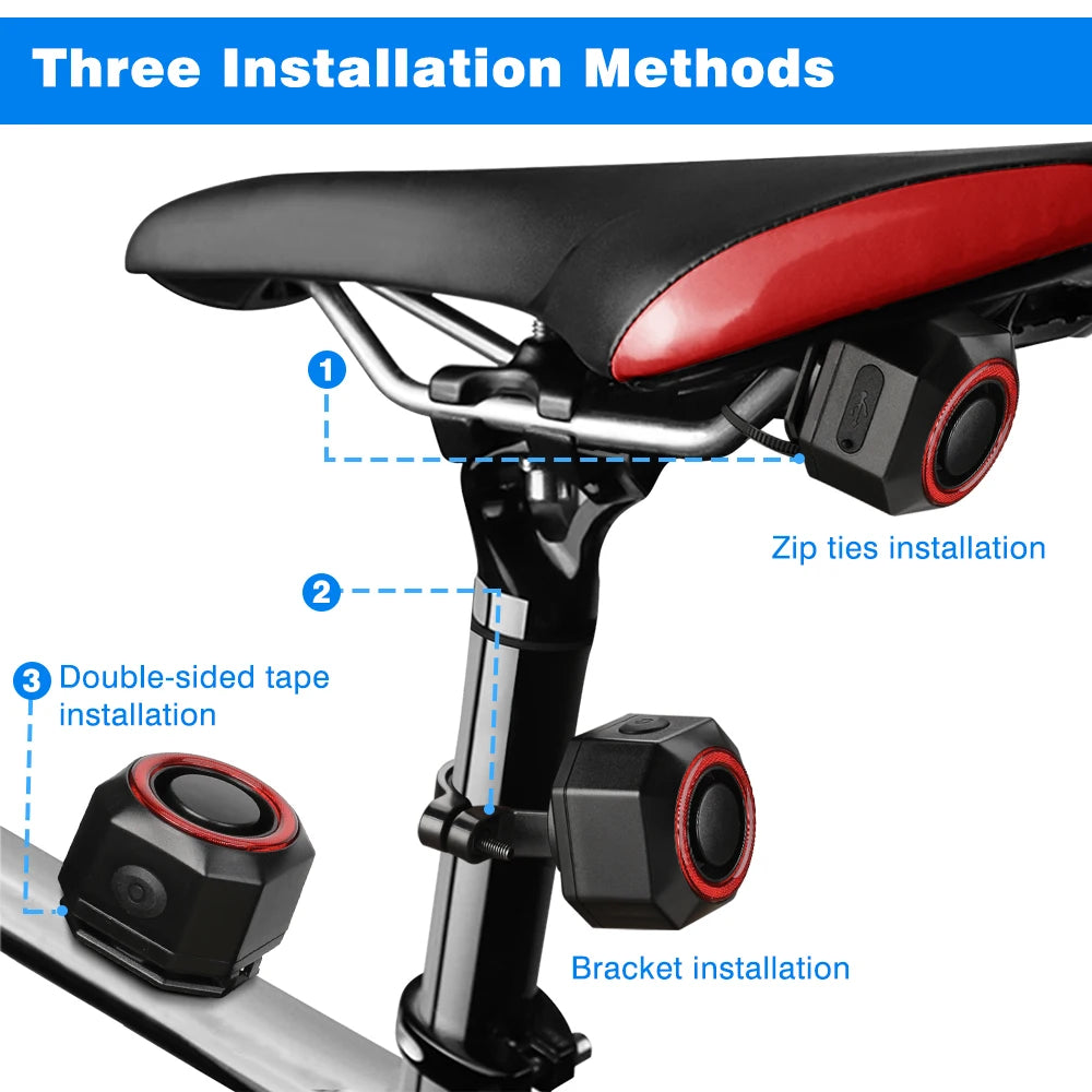 Elecpow Bicycle Alarm Wireless Waterproof Motorcycles Scooter Bike  Anti theft Alarm Security Protection Vibration Burglar Alarm