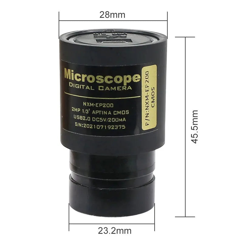 Microscope Electronic Eyepiece 2.0MP CMOS USB Camera Mounting Diameter 23.2mm 30mm 30.5mm for Bio-microscope Stereo Microscope