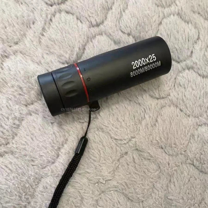 Telescope 2000x25, Outdoor Monocular Telescope, High Magnification High-definition Mini Portable, for Sightseeing and Hunting