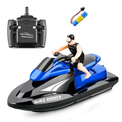 2.4G Remote Control Boat Motorboat Toy - Double Motor High Speed 20KM/H  Perfect for Kids' Water Play Interactive Fun