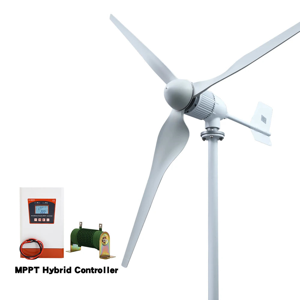 Fast Delivery In Poland More Powerful 8000w Horizontal Wind Turbine Generator 48v 96v Low  Windmill With Controller Free Power