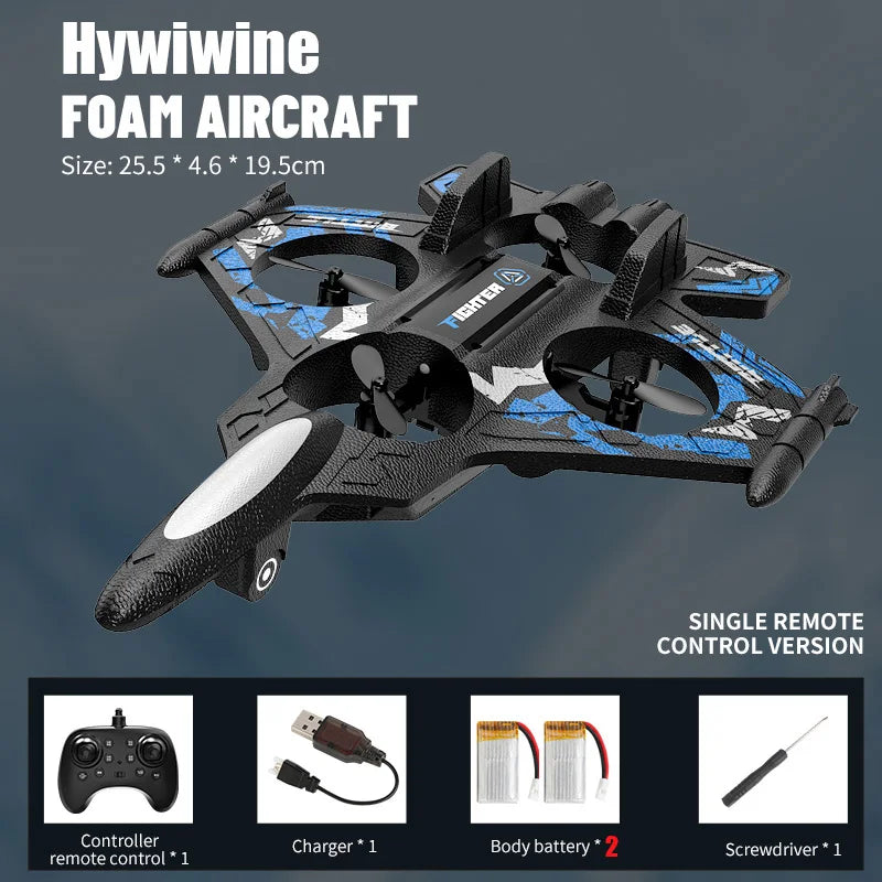 RC Airplane 2.4G EPP Foam Remote Control Plane Drone Kid-Friendly Hobby Fighter Jet Glider Toy for Boys Girls Birthday Gift
