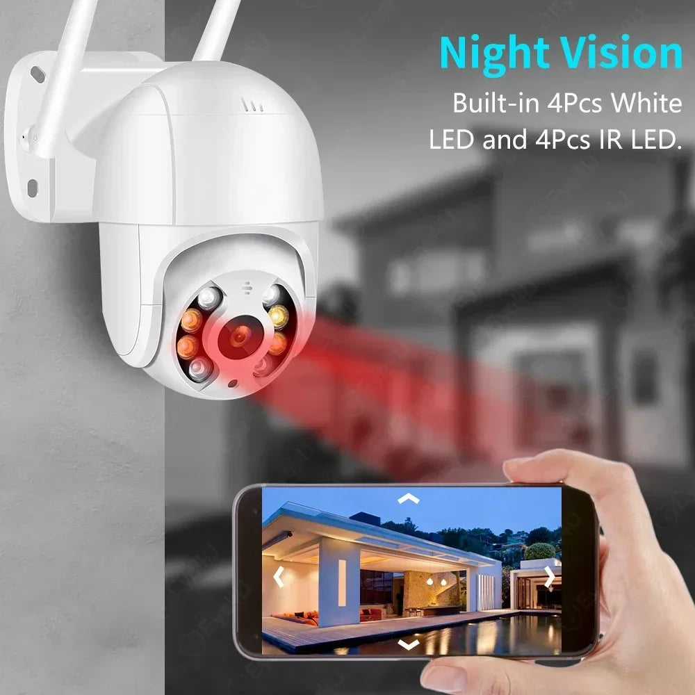 ICsee Security Camera 8MP 5MP WIFI Outdoor 4X Zoom Auto Tracking Security Protection Monitor Smart Home CCTV Video Surveillance