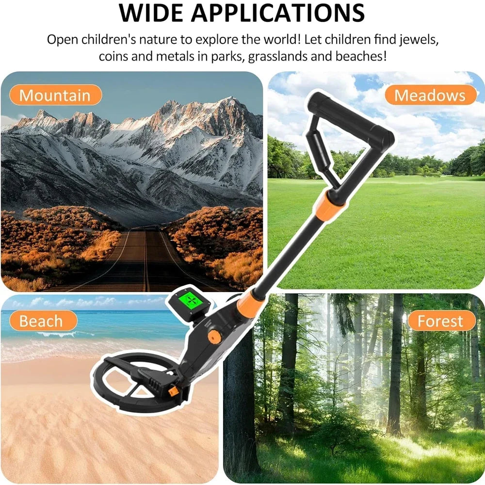 MD1008A Metal Detector Underground Professional Depth 2m Scanner Search Finder Gold Detector Jewelry Treasure Hunter Seeker Tool