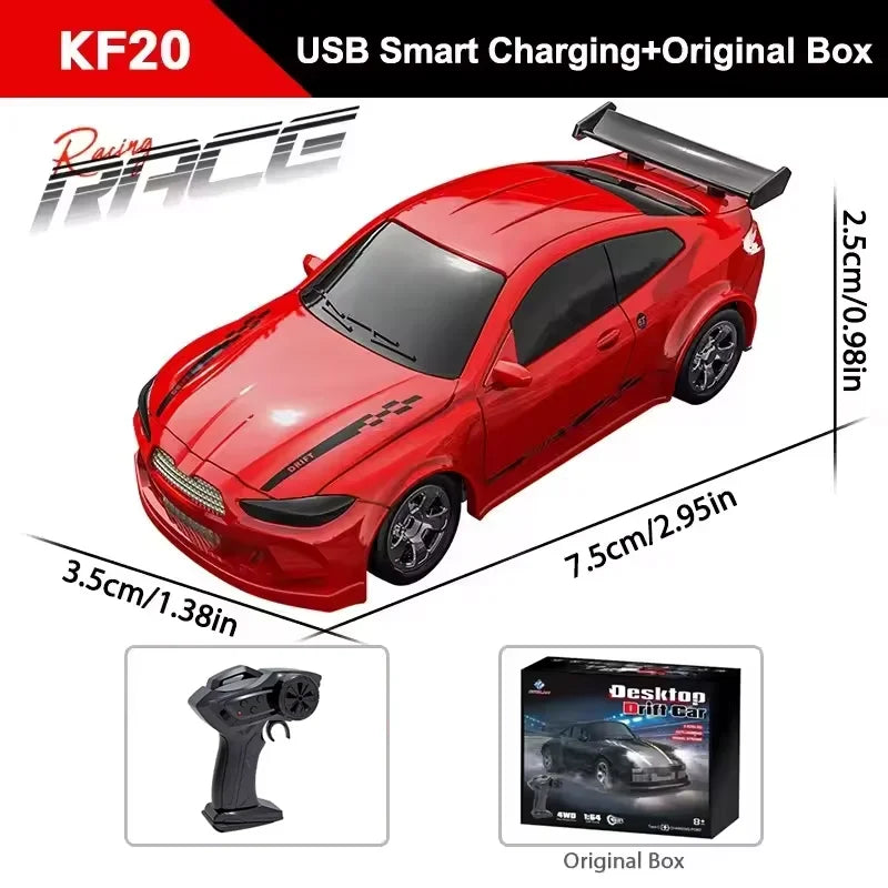 1∶64 2.4G High Speed Drift Rc Car 4WD Remote Control Car Four Wheel Drive Radio Controlled Mini RTR Racing Model Boys Toys Gifts