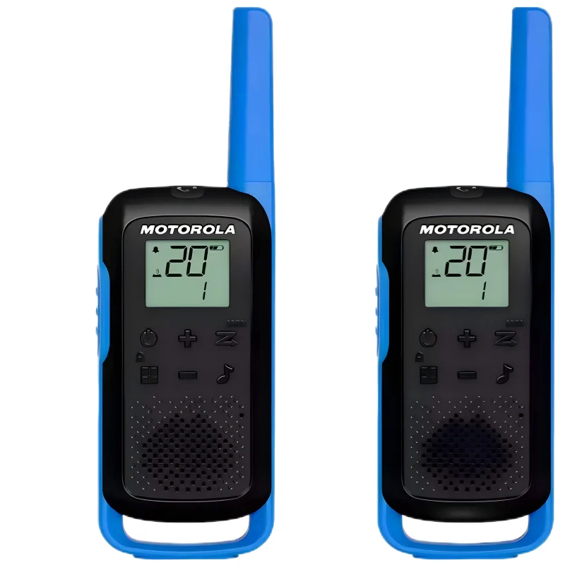 Motorola-T62 Go Walkie Talkie 16 Channels up to 8 km Range, No Call charges Outdoor adventures Travel