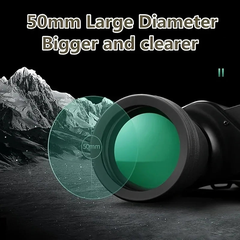 10X50  Telescope  Binoculars High Definition Powerful Monoculars Hiking Travel Portable Telescope Camping Hunting Outdoors