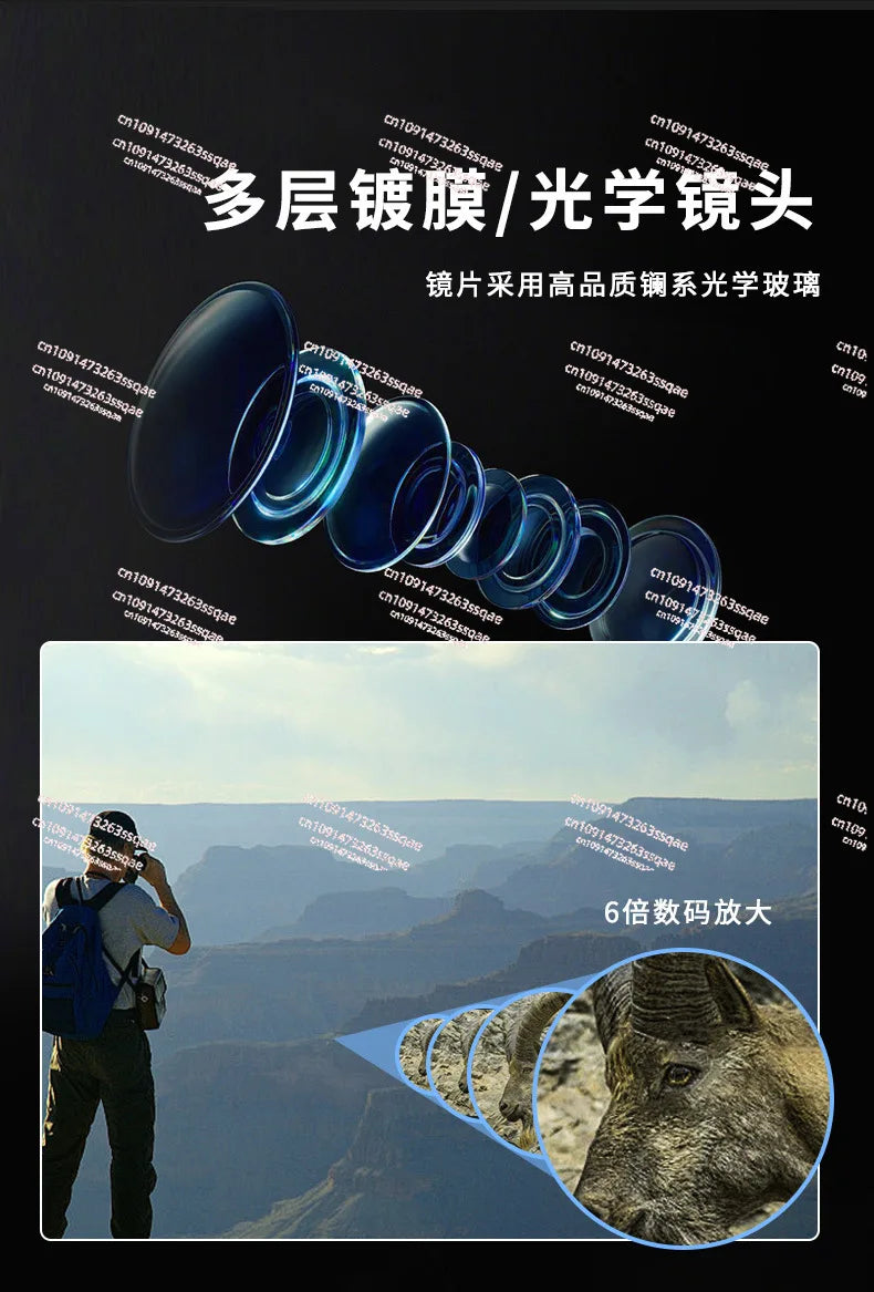 2025 new naked eye 3D high definition 4K low light full color infrared night vision telescope outdoor camping fishing