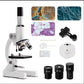 Microscope for Adults Kids 64X-2400X Magnification Compound Microscope with Microscope Slides Fill Light for Children Students