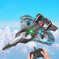2.4G Remote Control Fighter 4-axis Gyro RC Airplane 360° Flip JetToy Hovering Helicopter with LED Colorful Lights Aircraft Model