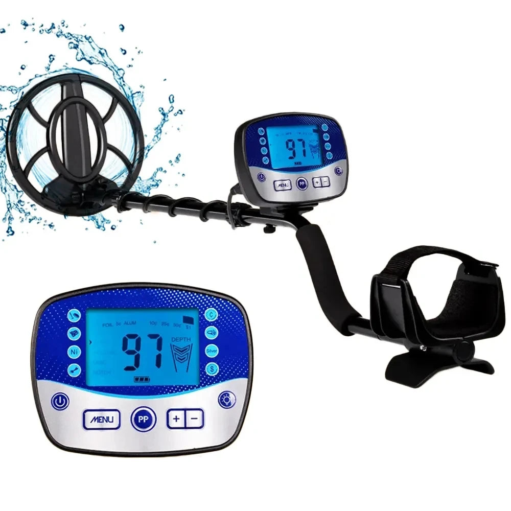 Metal Detector Underground Depth Search Finder Gold Detector Treasure Detecting Pinpointer Waterproof Coil