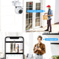 8MP Wireless Security Survillance PTZ Camera Wifi IP Outdoor 4X Zoom Cameras AI Human Tracking Two-way Audio HD Night Color Cam