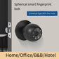 smart home lock frigerprint door lock digital bedroom door lock smart door handle electronic  Keyless Thumbprint Entry tuya