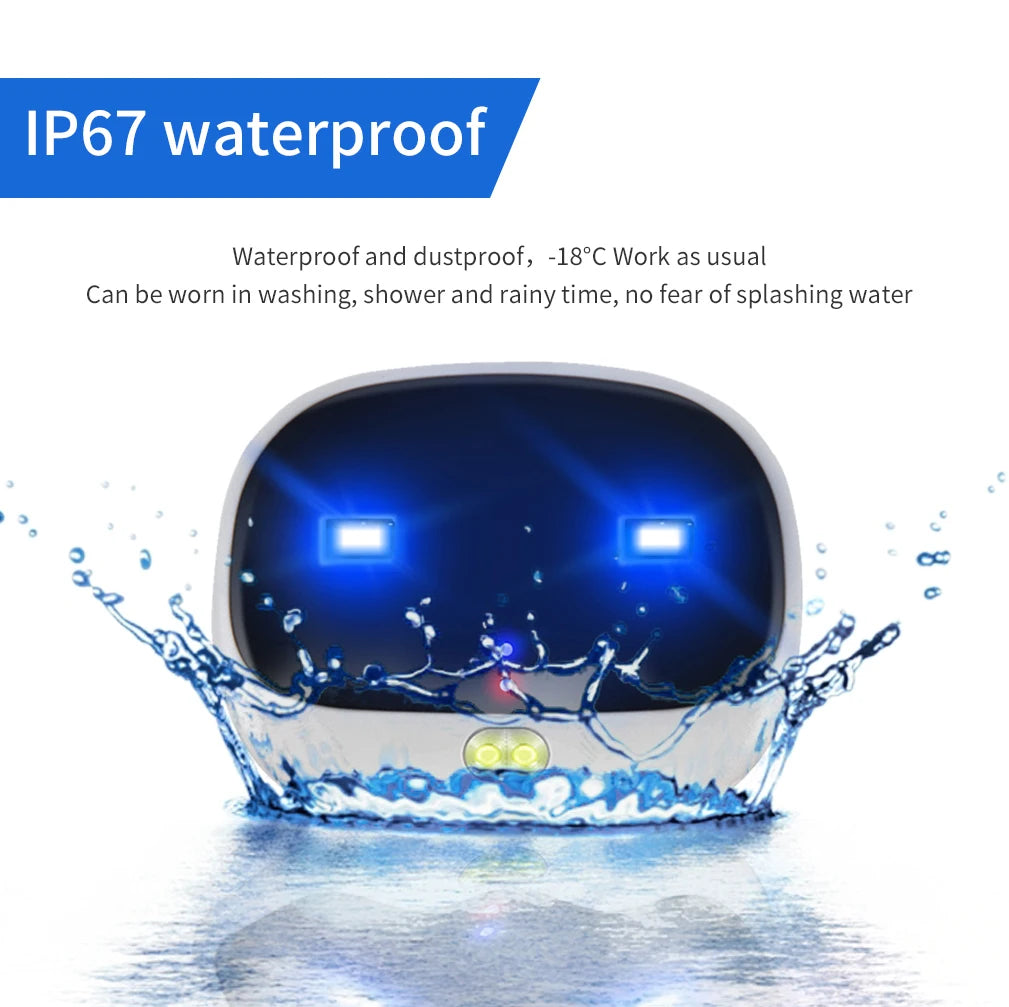 4G Pet Tracker for Dogs Cats Smart Light Sound Finder IP67 Waterproof Anti-Loss Collar with Free APP Real-Time GPS Tracking