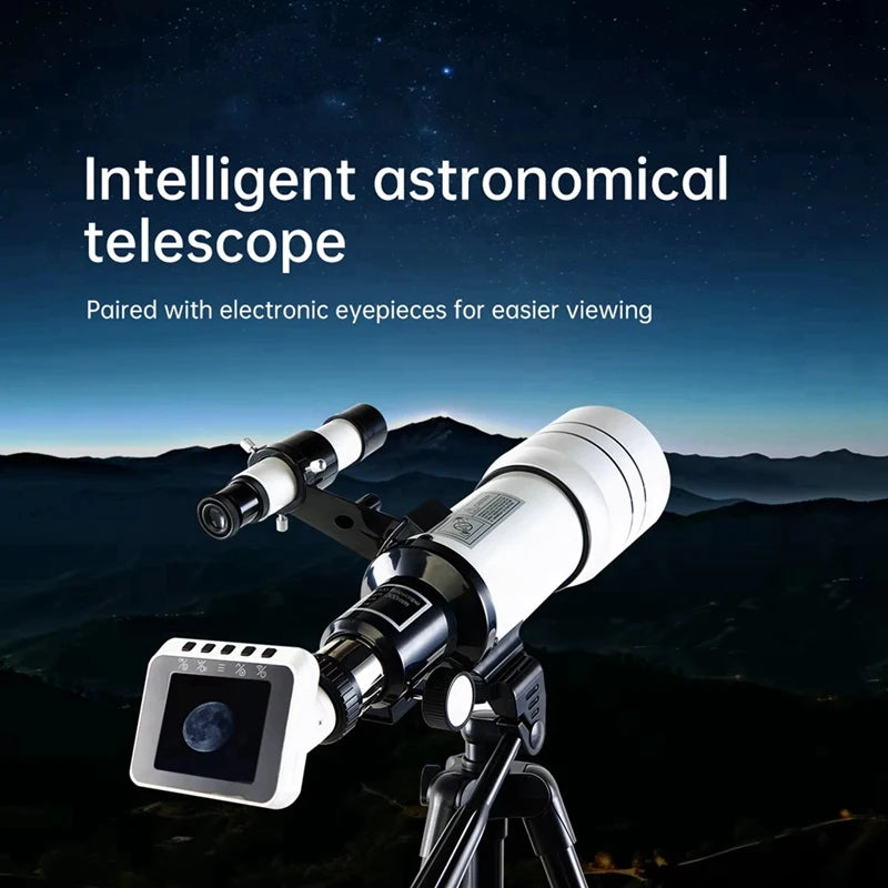 Professional Astronomical Telescope Monocular 70300 Electronic Eyepiece 70MM Large-Aperture For Stargazing Bird Watching