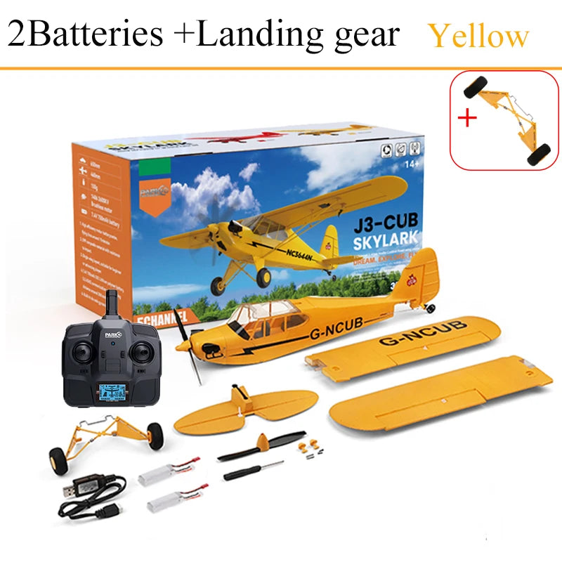 Hot Sale RC Plane RTF 2.4G Brushless Motor 3D/6G Remote Control Airplane  Wltoys A160 Upgraded J3-CUB Ready To Fly