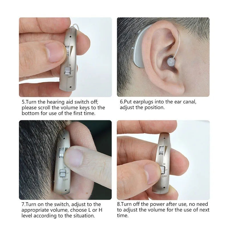 Hearing aid headphones for the elderly improve hearing, protect hearing loss and tinnitus, and are single-ear hearing AIDS