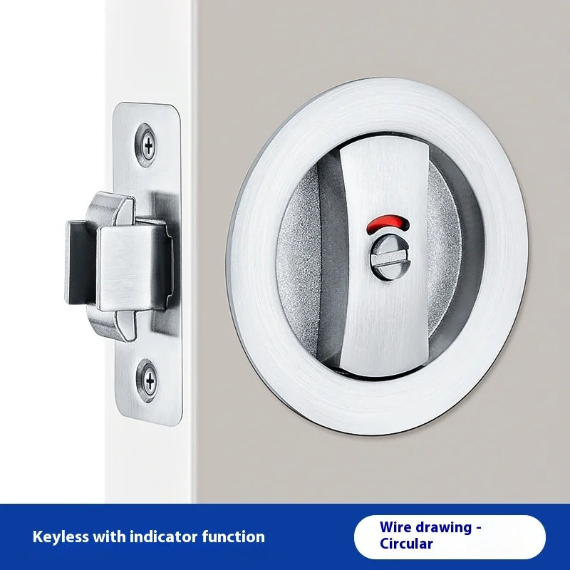 Slider door lock; square sliding door lock for home bedroom and bathroom with double hooks