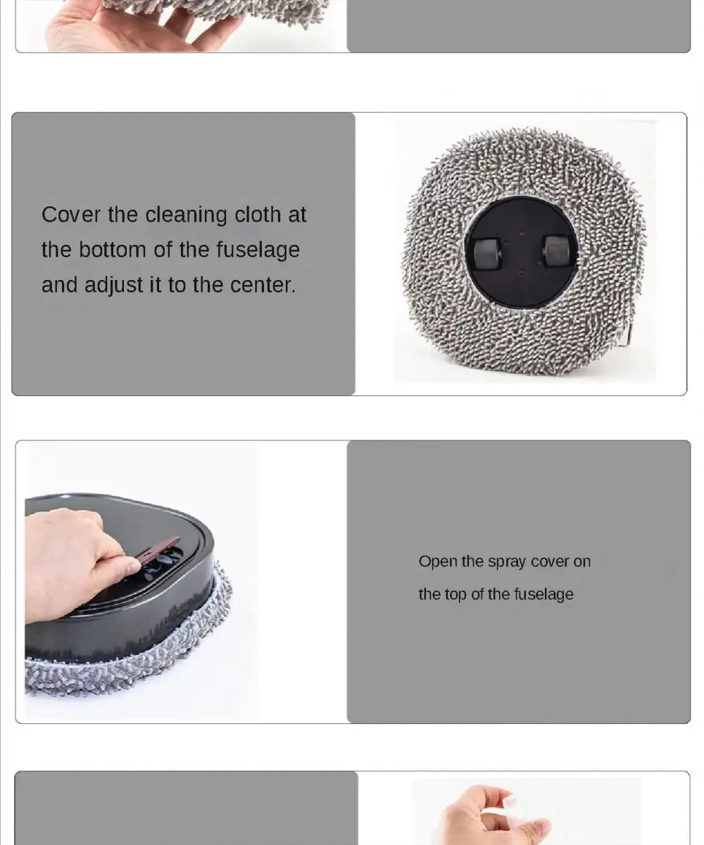 Intelligent Robot 3 in1 Dry Wet Sweep Mop Robot Vacuum Cleaner Rechargeable Smart Mopping Robot Spray Cleaner Home Mopping Robot