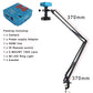 48MP 4K 1080P HDMI USB Industrial Video Digital Microscope Camera 130X Zoom C Mount Lens Cantilever stand For Repair Soldering