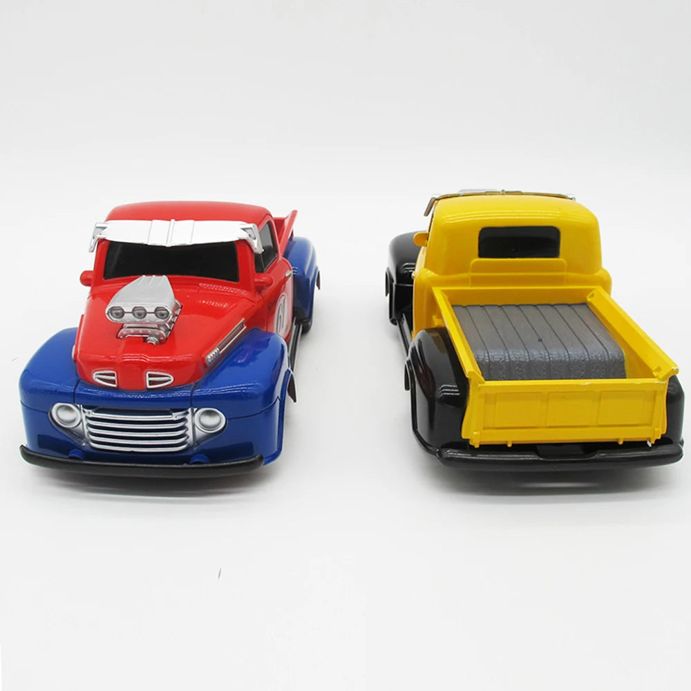 Retro Chevy Ford RC Car Toys 1/24 Pickup Model 4 Channel Radio Remote Control Vehicle Flashing Light Top Speed Car Birthday Gift