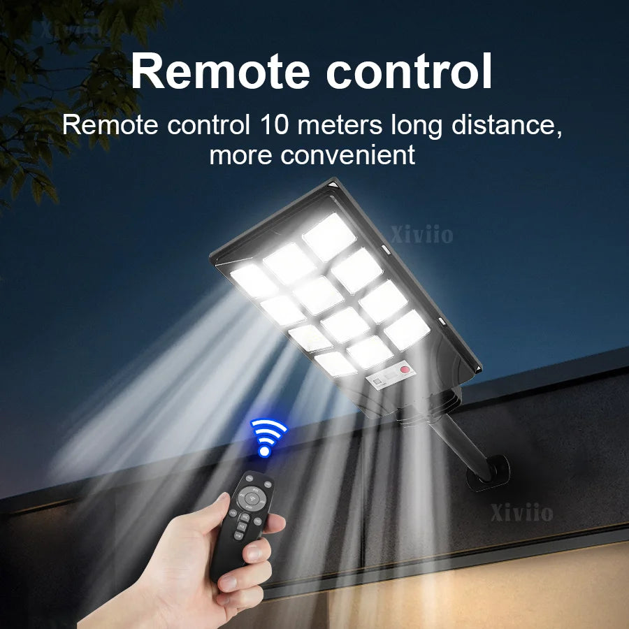 2025 New Upgraded Outdoor Solar Light 90000000LM Super Bright LED Solar Lamp Motion Sensor Security Lighting Wall Street Lantern