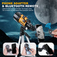 ALLFOCUS 150X Astronomical Telescope , 70mm Aperture Refractor Portable Travel Telescope with Phone Adapter &Wireless Remote