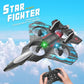 2.4GHz RC Plane, 4-axis Gyro Remote Control Airplane, 360° Flip Fighter Jet Toy, Helicopter Quadcopter, Easy to Fly RC Glider