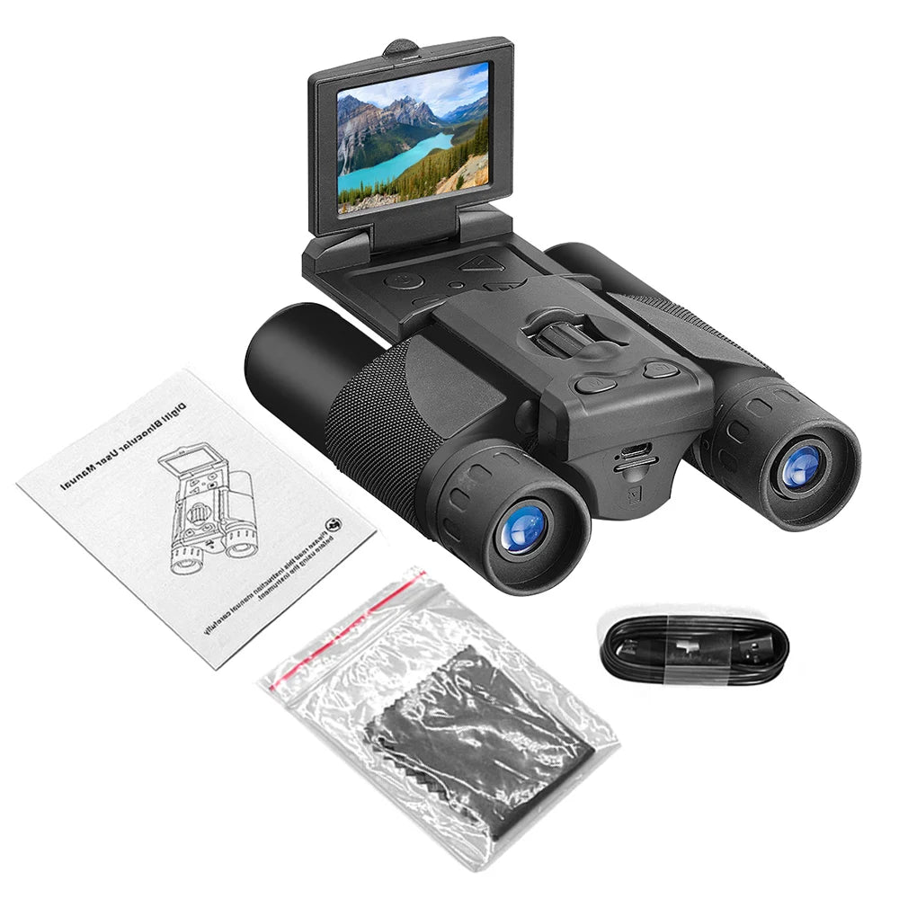 Digital Camera Binoculars 2.0 Inch LCD 8X Digital Zoom Video Photo Recording Telescope