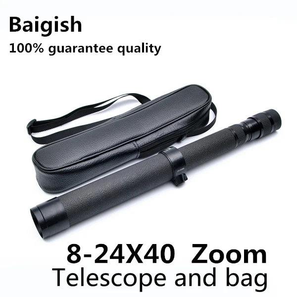 Professional Binoculars Baigish 8x30 10x40 10x50 12x4515x60 20x50 8-24x40 Powerful Military Telescope Long Range Monocular BAK4