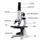 Monocular Optical Microscope 64X-2400X Microscope School Science Experimental Biology Microscope Digital Microscope for Children