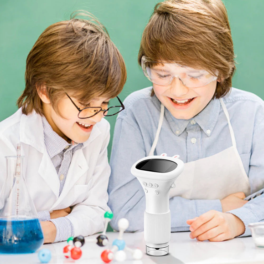 1000X Electronic Magnifier Camera 2MP Lens Handheld Digital Microscope 2 Inch IPS Screen Handheld HD Microscope with 8 LED Light