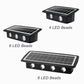 4/6/8LED Solar Wall Spotlight Outdoor Upper And Lower Lighting Solar Powered Waterproof Streetlight for Balcony Courtyard Garden