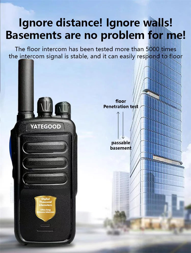 YATEGOOD G100Walkie-talkie digital thousand-kilometer walkie-talkie wireless high-power self-driving outdoor civil construction