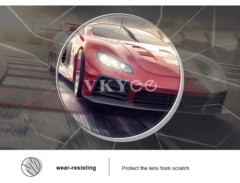 VKYEE  Polarised 1.56 1.61 1.67 1.74 Grey Brown Pink Purple Blue Series Degree Myopia Long Vision Lenses