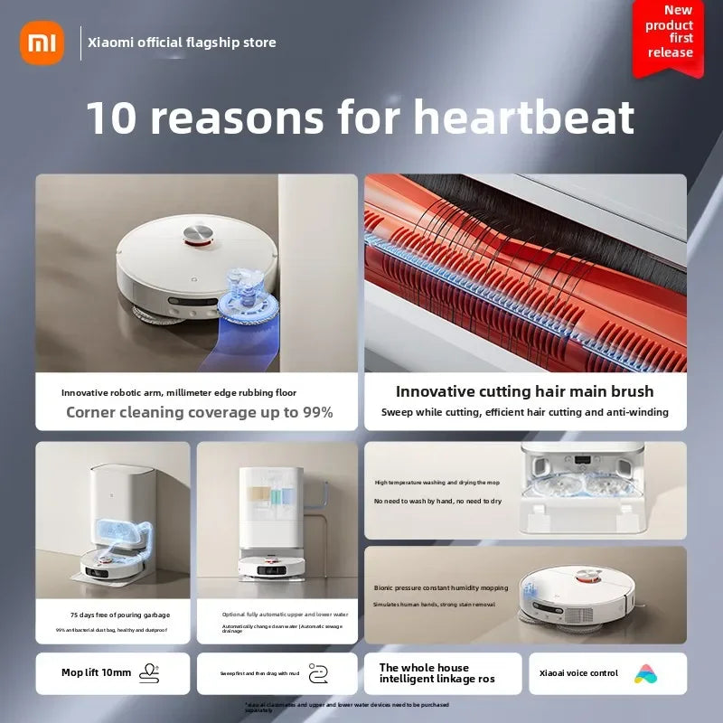 Mi Robot Vacuum M30S Auto Clean Sweep Mop Wash All in One