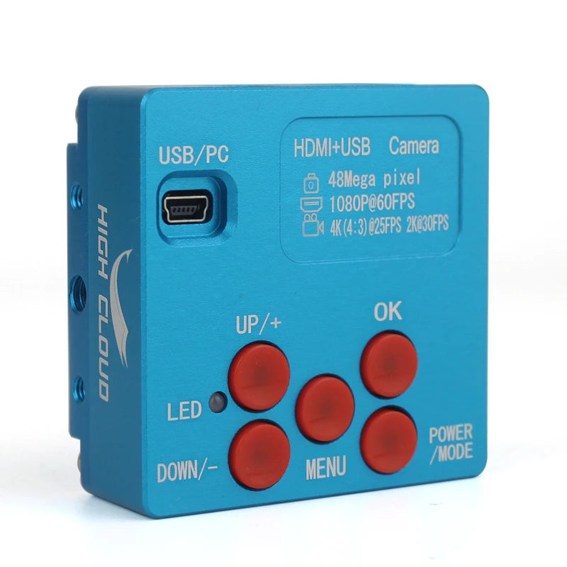 48MP 4K 1080P HDMI USB Industrial Video Digital Microscope Camera 130X Zoom C Mount Lens Cantilever stand For Repair Soldering