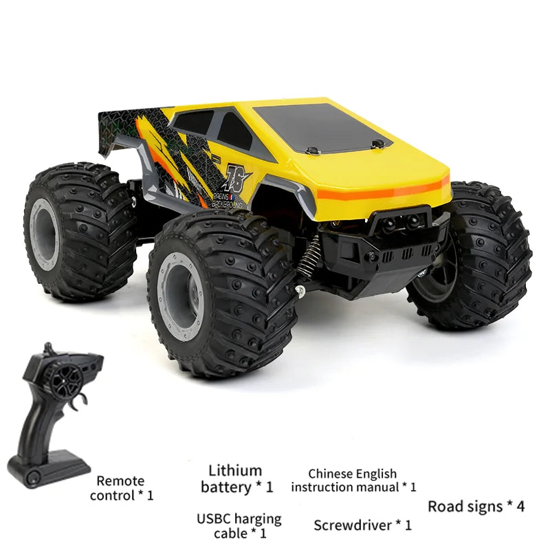 RC Truck Off-Road Big Wheel High Speed Electric Vehicle Toys RC Car Amphibious Remote Control Cars Pickup Racing  For Kids Gifts