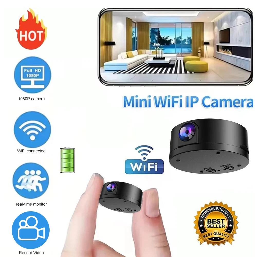 New Wireless Smart Surveillance Wifi Mini Camera Home Remote Monitoring High-definition Night Vision HD Camera For Security ﻿