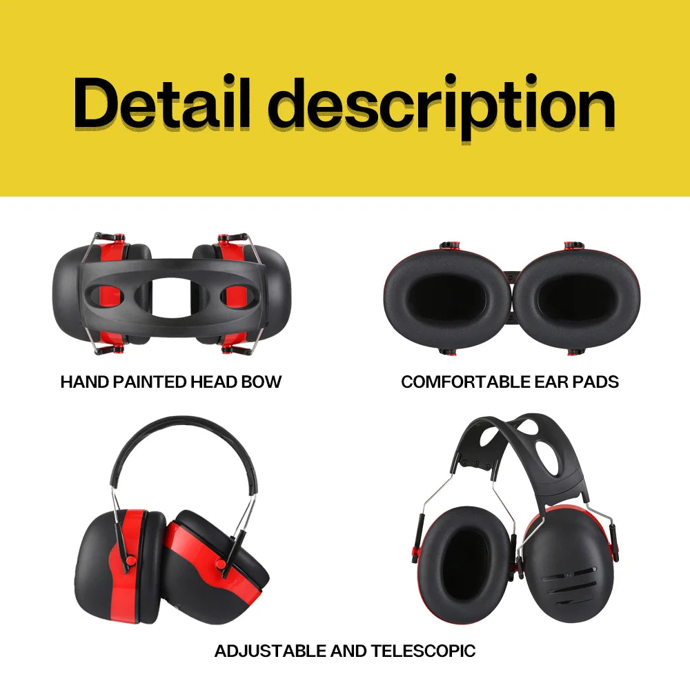Adjustable Ear Defenders  Earmuffs Hearing Protection Ear Defenders Noise Reduction For Work Study Shooting Woodwork Sport