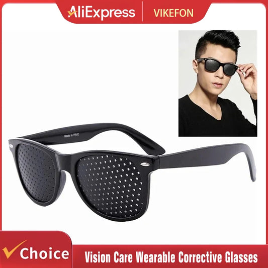 Vision Care Wearable Corrective Glasses Improver Stenopeic Pinhole Pin Hole Glasses Anti-fatigue Eye Protection Oculos De Grau