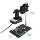 4K Microscope 48MP Digital Microscope For Electronics USB Industrial Cameras HDMI 1-180X Zoom C-Mount Lens Phone Pcb Soldering